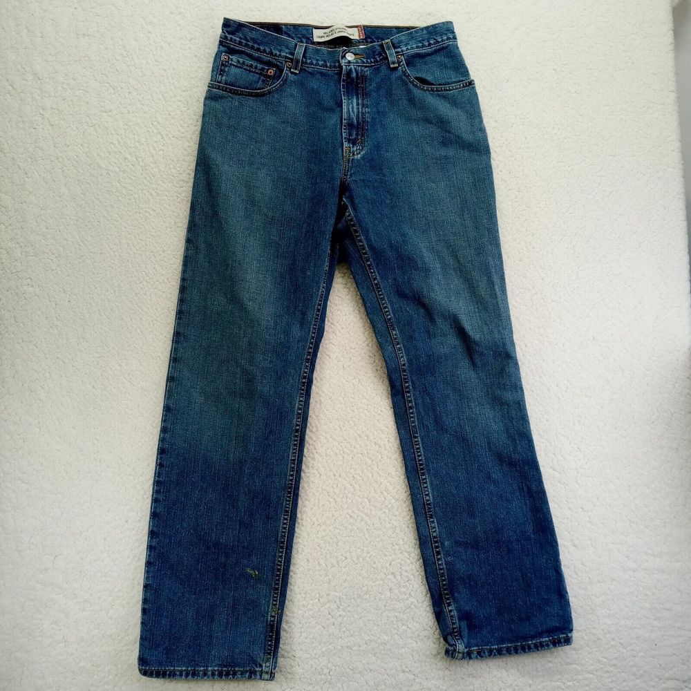 Levis 559 Jeans Mens 34x34 Relaxed Fit Straight‎ Cotton Denim Medium Wash